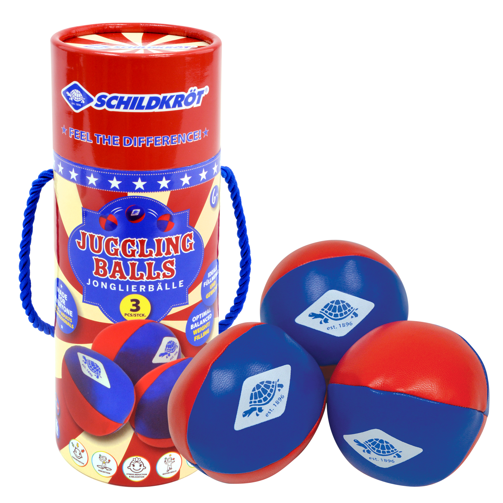 SCHILDKRÖT Schildkröt JONGLIERBÄLLE  (3er Set) Keine Farbe