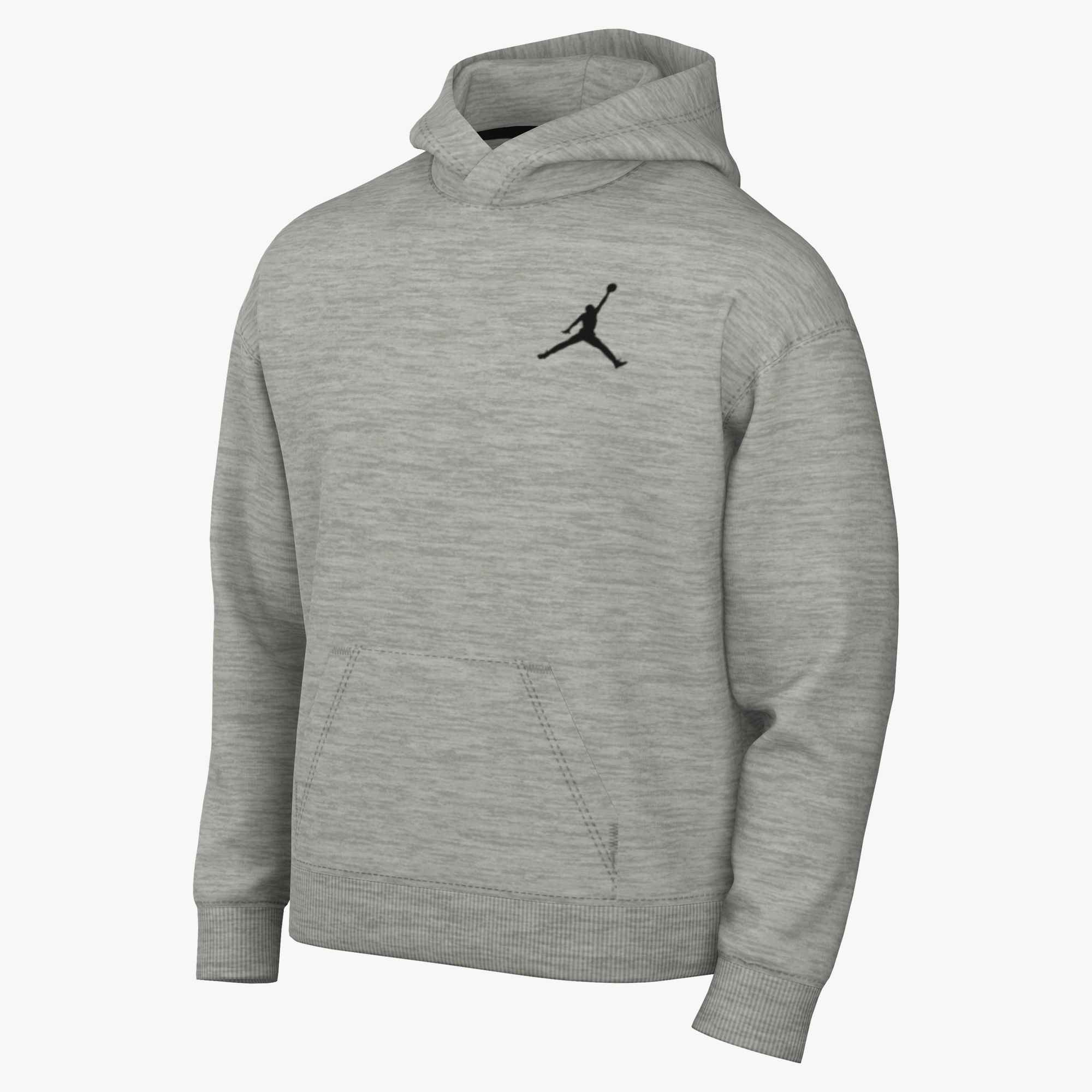 NIKE M J JUMPMAN FLC PO 2 GREY HEATHER/BLACK